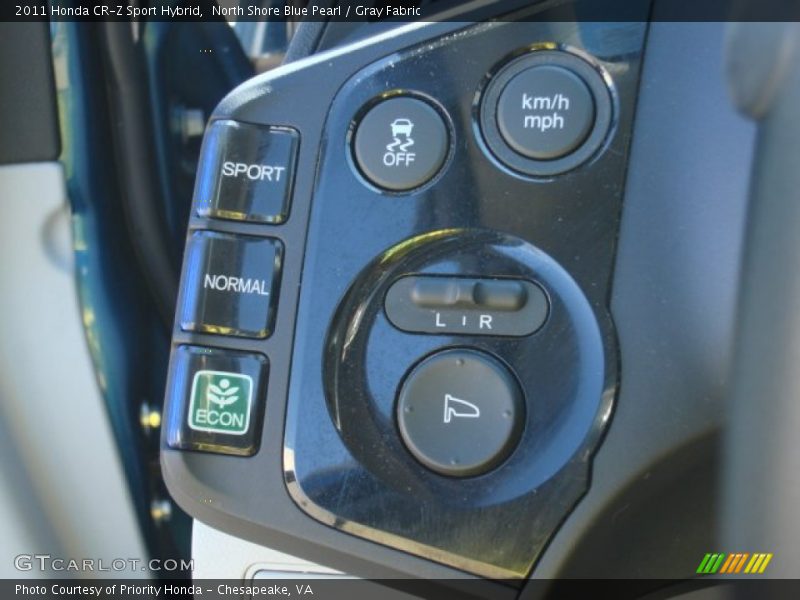 North Shore Blue Pearl / Gray Fabric 2011 Honda CR-Z Sport Hybrid