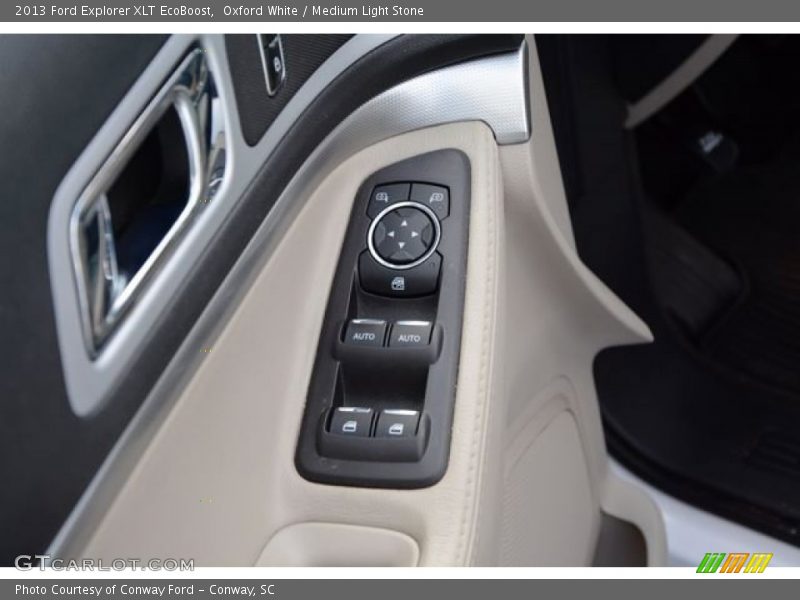 Oxford White / Medium Light Stone 2013 Ford Explorer XLT EcoBoost