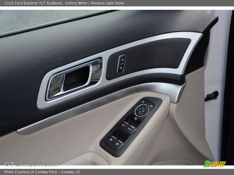 Oxford White / Medium Light Stone 2013 Ford Explorer XLT EcoBoost