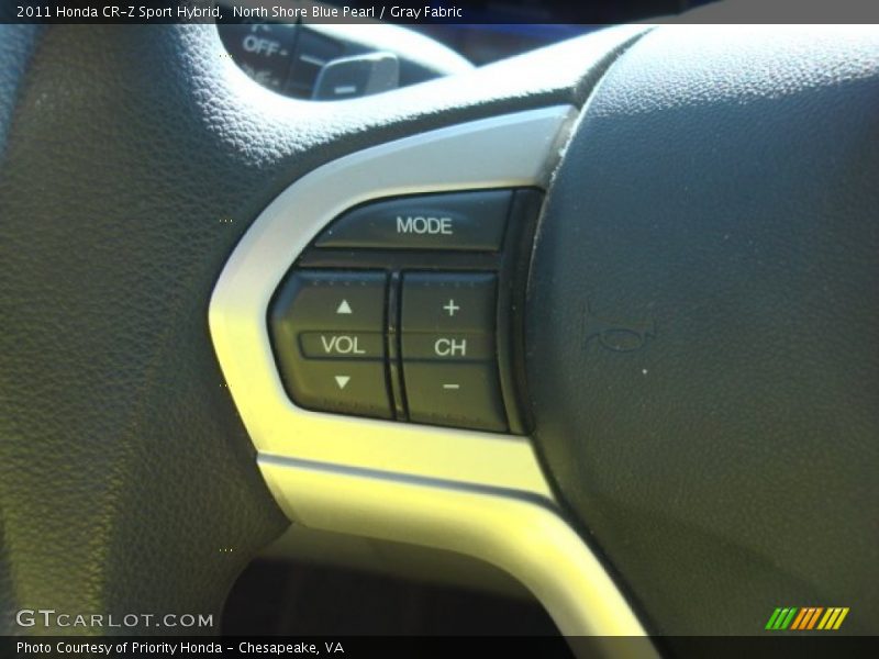 North Shore Blue Pearl / Gray Fabric 2011 Honda CR-Z Sport Hybrid