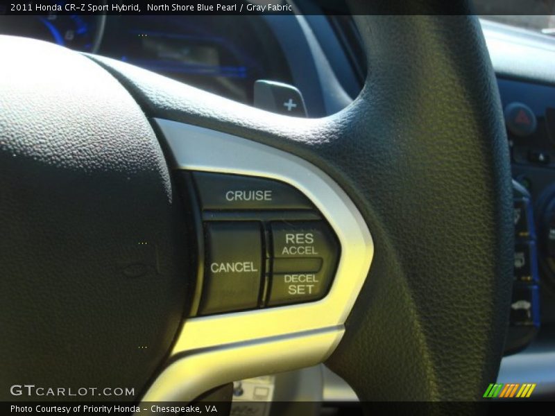 North Shore Blue Pearl / Gray Fabric 2011 Honda CR-Z Sport Hybrid