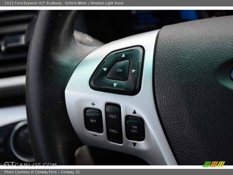 Oxford White / Medium Light Stone 2013 Ford Explorer XLT EcoBoost