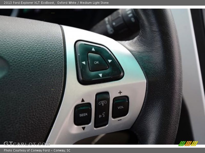 Oxford White / Medium Light Stone 2013 Ford Explorer XLT EcoBoost
