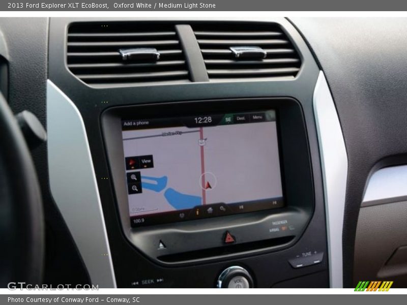 Oxford White / Medium Light Stone 2013 Ford Explorer XLT EcoBoost