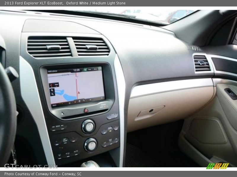 Oxford White / Medium Light Stone 2013 Ford Explorer XLT EcoBoost