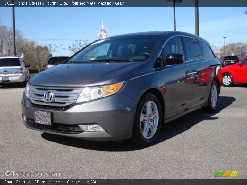 Polished Metal Metallic / Gray 2012 Honda Odyssey Touring Elite