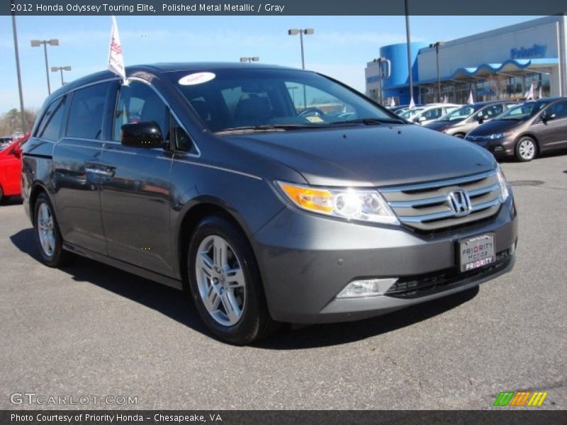 Polished Metal Metallic / Gray 2012 Honda Odyssey Touring Elite