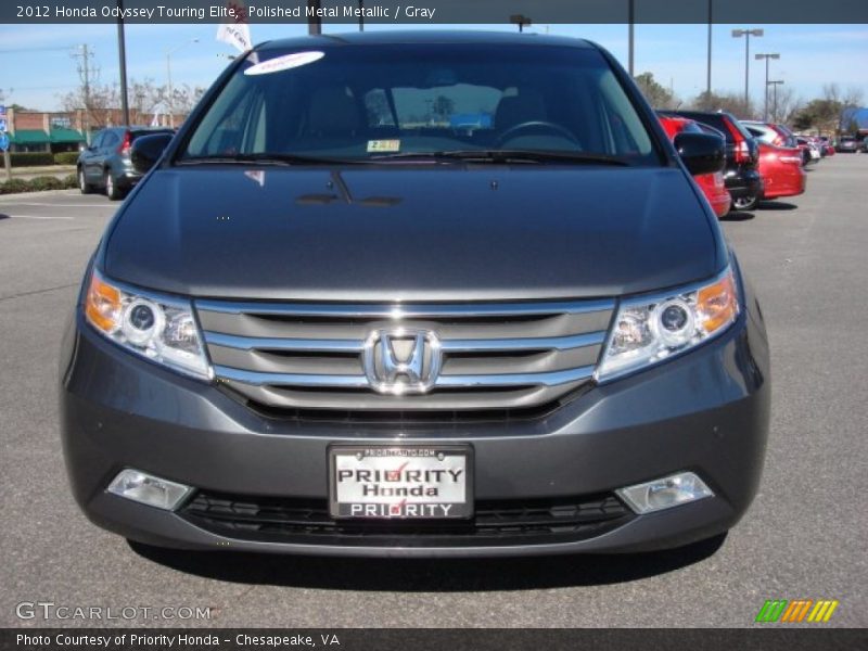 Polished Metal Metallic / Gray 2012 Honda Odyssey Touring Elite