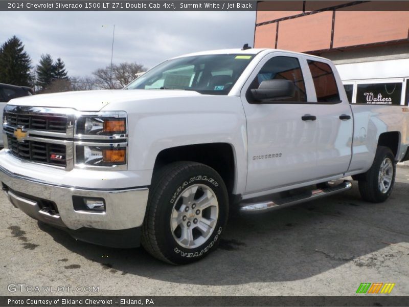 Summit White / Jet Black 2014 Chevrolet Silverado 1500 LT Z71 Double Cab 4x4