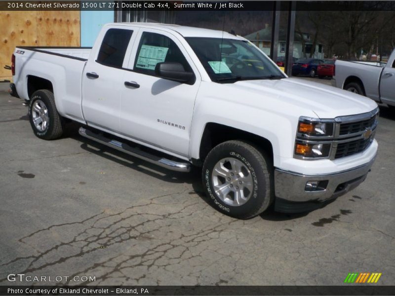 Summit White / Jet Black 2014 Chevrolet Silverado 1500 LT Z71 Double Cab 4x4