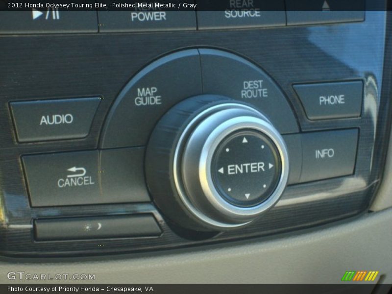 Polished Metal Metallic / Gray 2012 Honda Odyssey Touring Elite