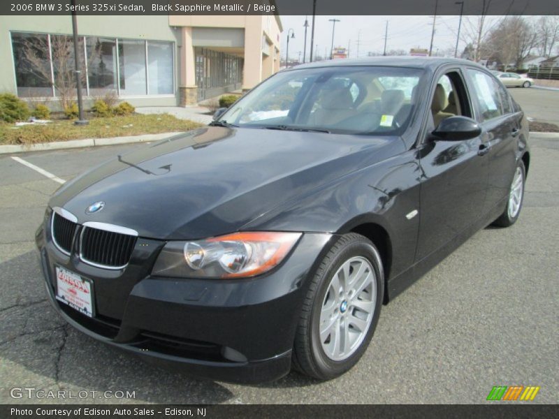 Black Sapphire Metallic / Beige 2006 BMW 3 Series 325xi Sedan