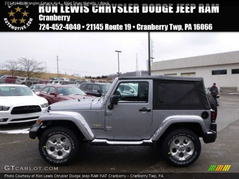 Billet Silver Metallic / Black 2014 Jeep Wrangler Sahara 4x4