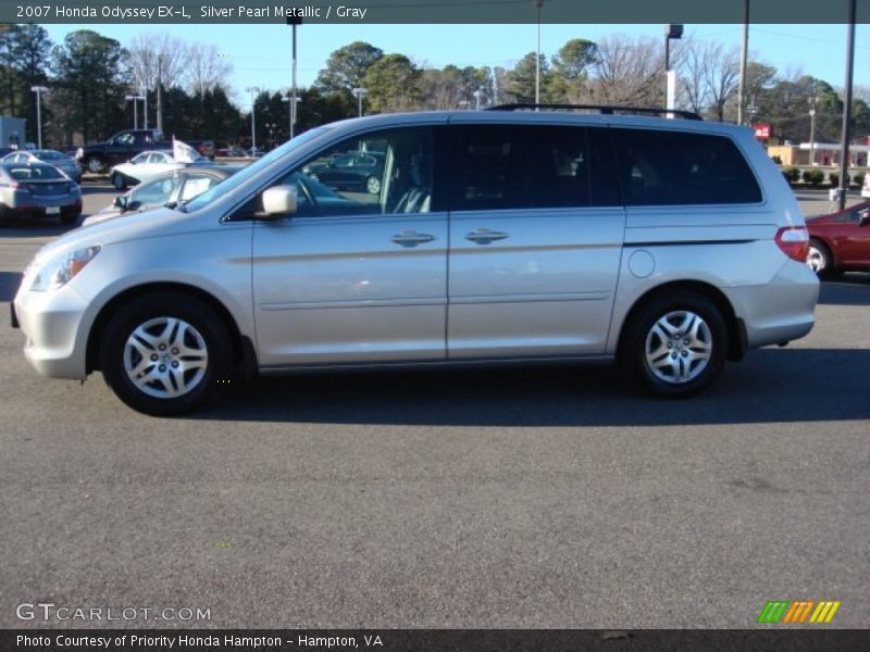 Silver Pearl Metallic / Gray 2007 Honda Odyssey EX-L