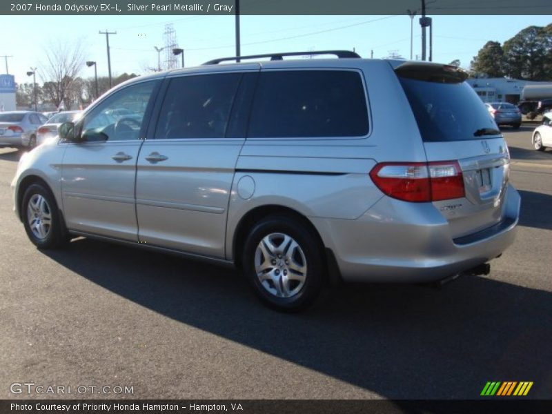 Silver Pearl Metallic / Gray 2007 Honda Odyssey EX-L