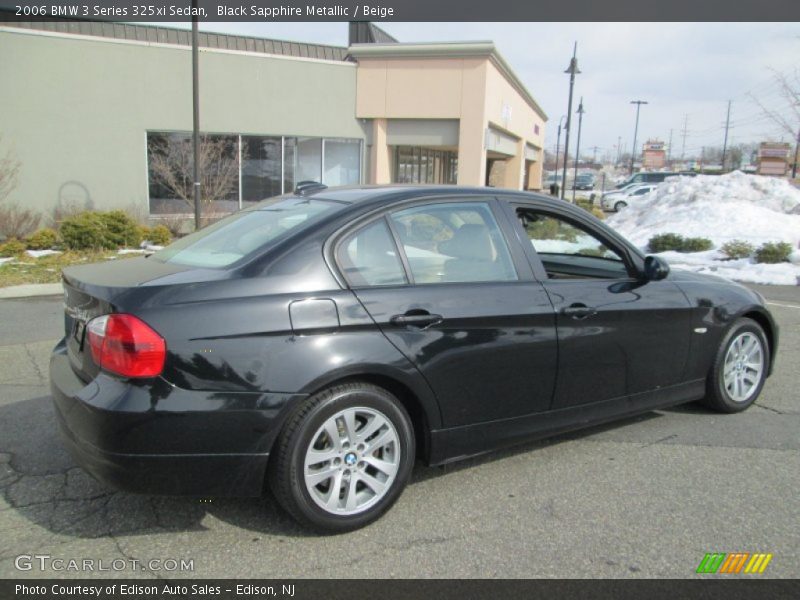 Black Sapphire Metallic / Beige 2006 BMW 3 Series 325xi Sedan