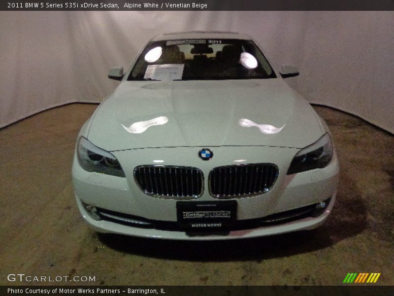 Alpine White / Venetian Beige 2011 BMW 5 Series 535i xDrive Sedan
