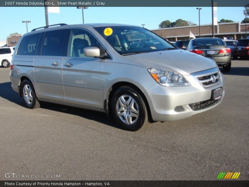 Silver Pearl Metallic / Gray 2007 Honda Odyssey EX-L