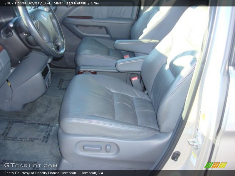 Silver Pearl Metallic / Gray 2007 Honda Odyssey EX-L