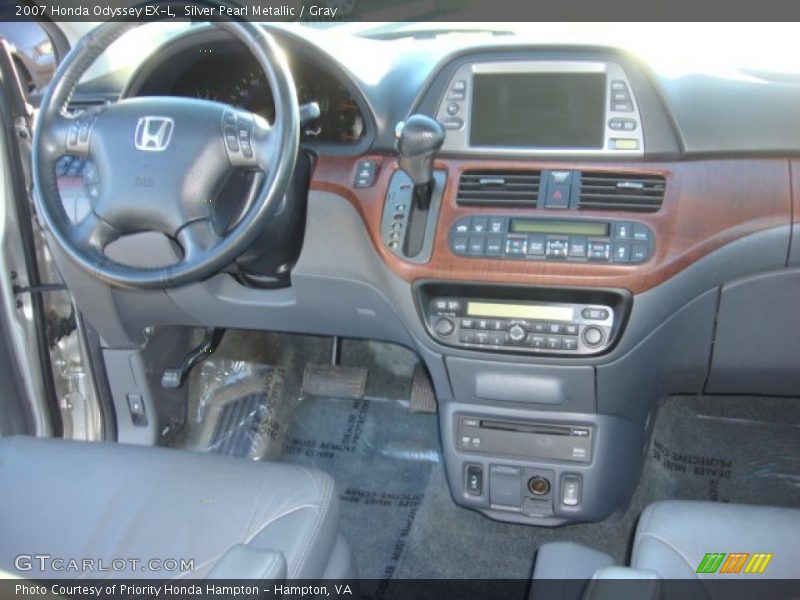 Silver Pearl Metallic / Gray 2007 Honda Odyssey EX-L