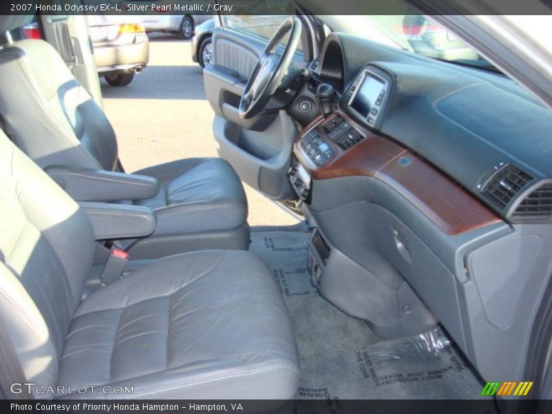 Silver Pearl Metallic / Gray 2007 Honda Odyssey EX-L