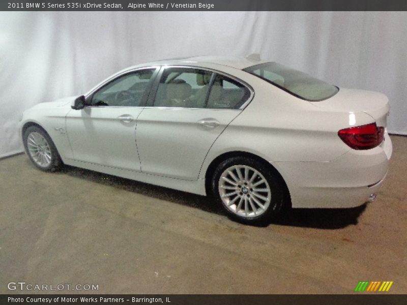 Alpine White / Venetian Beige 2011 BMW 5 Series 535i xDrive Sedan