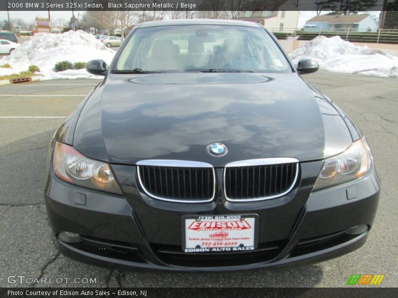 Black Sapphire Metallic / Beige 2006 BMW 3 Series 325xi Sedan