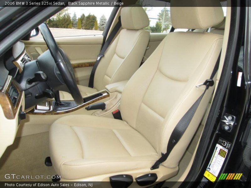 Black Sapphire Metallic / Beige 2006 BMW 3 Series 325xi Sedan
