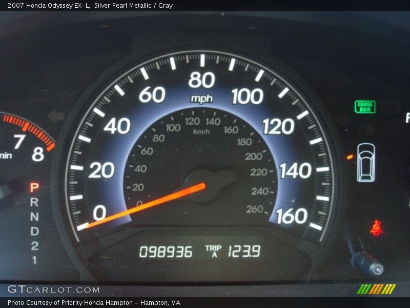 Silver Pearl Metallic / Gray 2007 Honda Odyssey EX-L