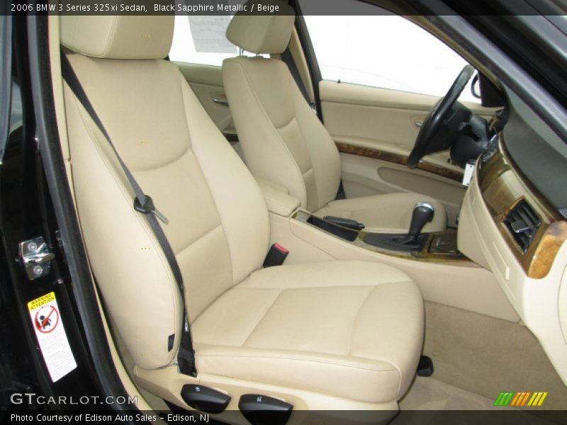 Black Sapphire Metallic / Beige 2006 BMW 3 Series 325xi Sedan