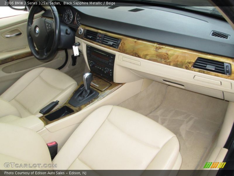 Black Sapphire Metallic / Beige 2006 BMW 3 Series 325xi Sedan