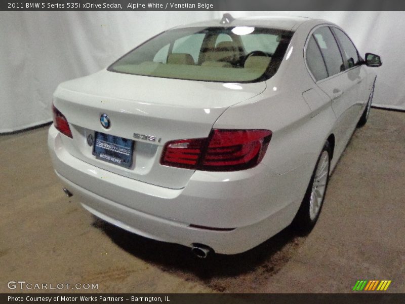 Alpine White / Venetian Beige 2011 BMW 5 Series 535i xDrive Sedan