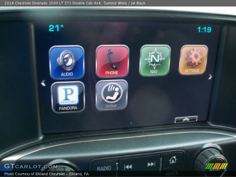 Summit White / Jet Black 2014 Chevrolet Silverado 1500 LT Z71 Double Cab 4x4