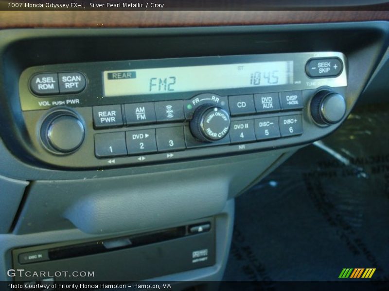 Silver Pearl Metallic / Gray 2007 Honda Odyssey EX-L