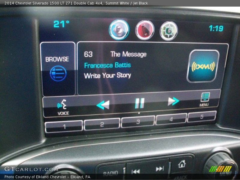 Summit White / Jet Black 2014 Chevrolet Silverado 1500 LT Z71 Double Cab 4x4