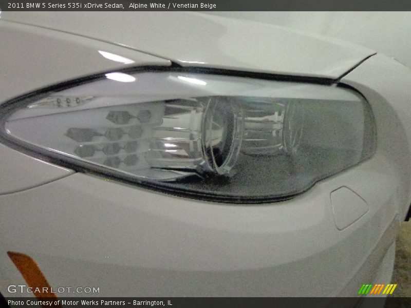 Alpine White / Venetian Beige 2011 BMW 5 Series 535i xDrive Sedan