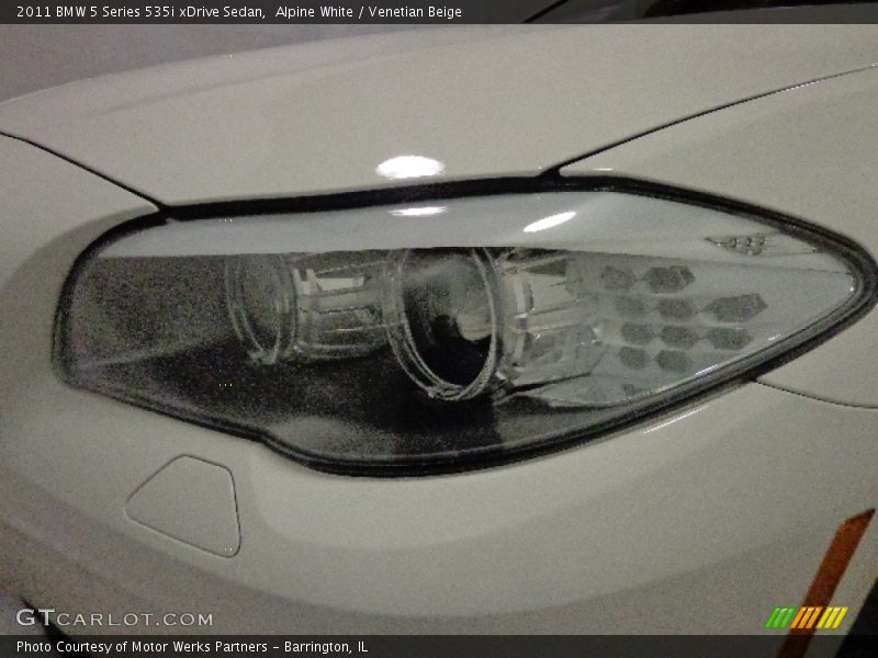 Alpine White / Venetian Beige 2011 BMW 5 Series 535i xDrive Sedan