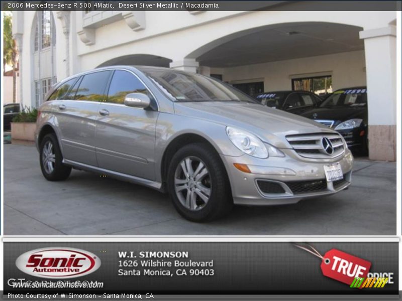 Desert Silver Metallic / Macadamia 2006 Mercedes-Benz R 500 4Matic