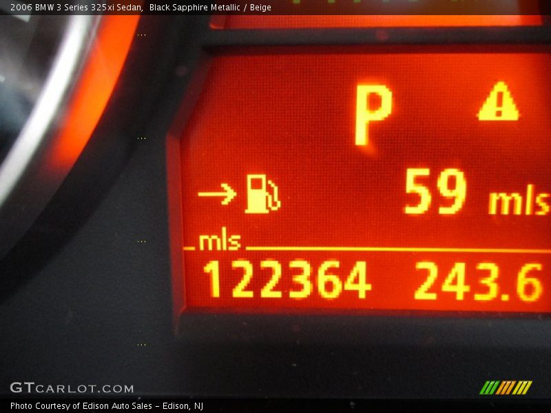 Black Sapphire Metallic / Beige 2006 BMW 3 Series 325xi Sedan
