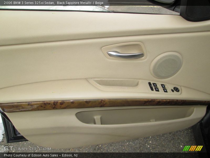 Black Sapphire Metallic / Beige 2006 BMW 3 Series 325xi Sedan