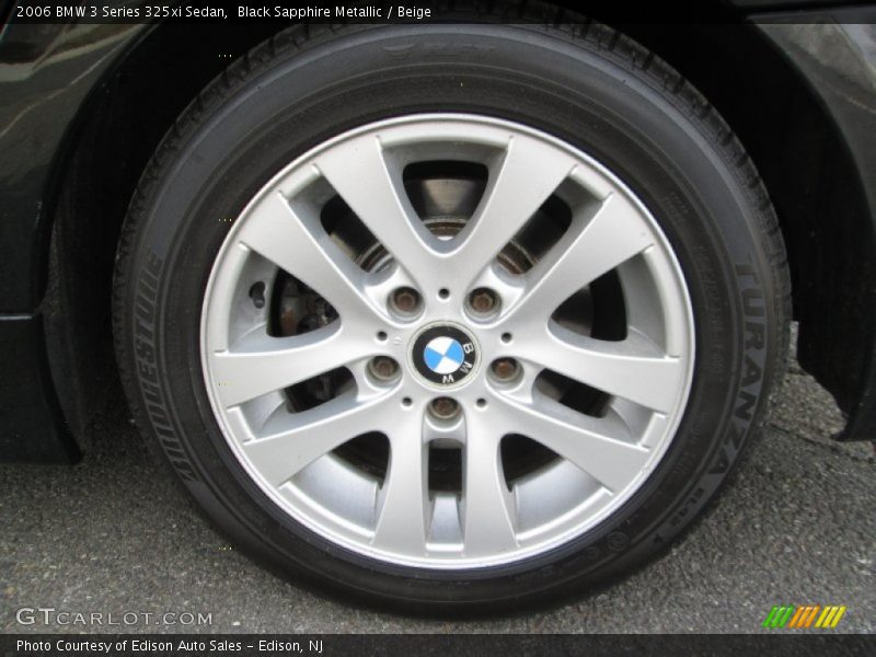 Black Sapphire Metallic / Beige 2006 BMW 3 Series 325xi Sedan