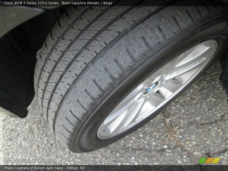 Black Sapphire Metallic / Beige 2006 BMW 3 Series 325xi Sedan