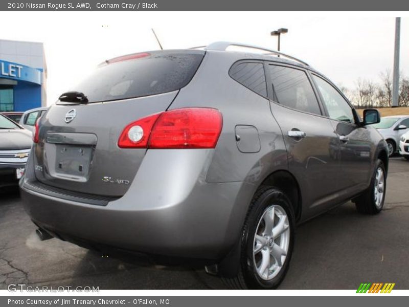 Gotham Gray / Black 2010 Nissan Rogue SL AWD