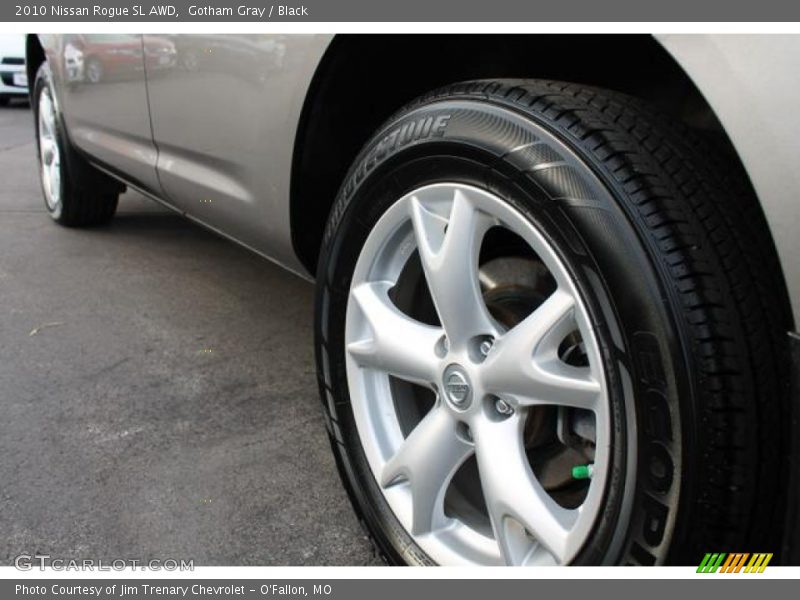Gotham Gray / Black 2010 Nissan Rogue SL AWD