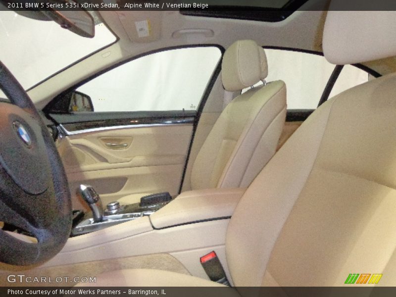 Alpine White / Venetian Beige 2011 BMW 5 Series 535i xDrive Sedan