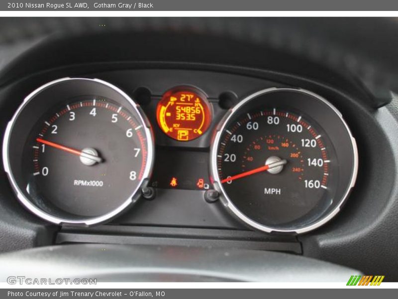 Gotham Gray / Black 2010 Nissan Rogue SL AWD