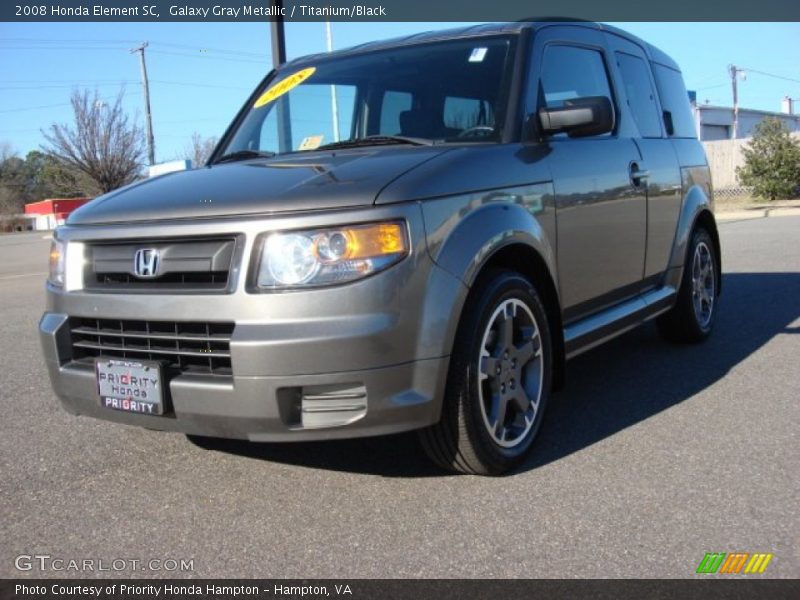 Galaxy Gray Metallic / Titanium/Black 2008 Honda Element SC