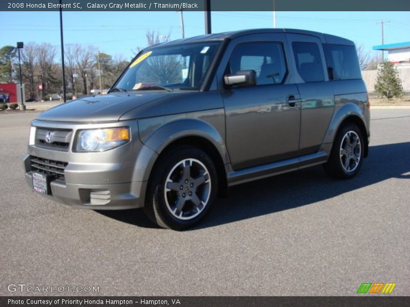 Galaxy Gray Metallic / Titanium/Black 2008 Honda Element SC