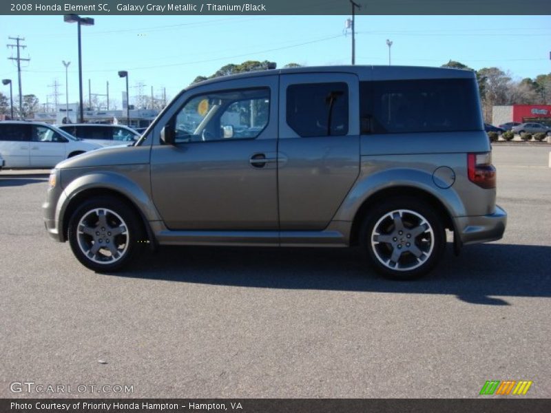 Galaxy Gray Metallic / Titanium/Black 2008 Honda Element SC