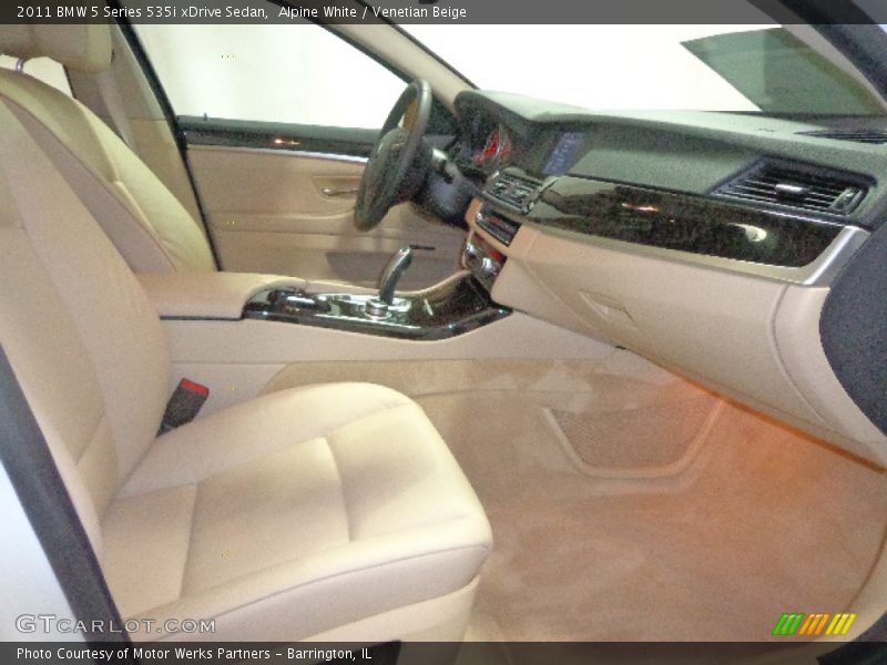 Alpine White / Venetian Beige 2011 BMW 5 Series 535i xDrive Sedan